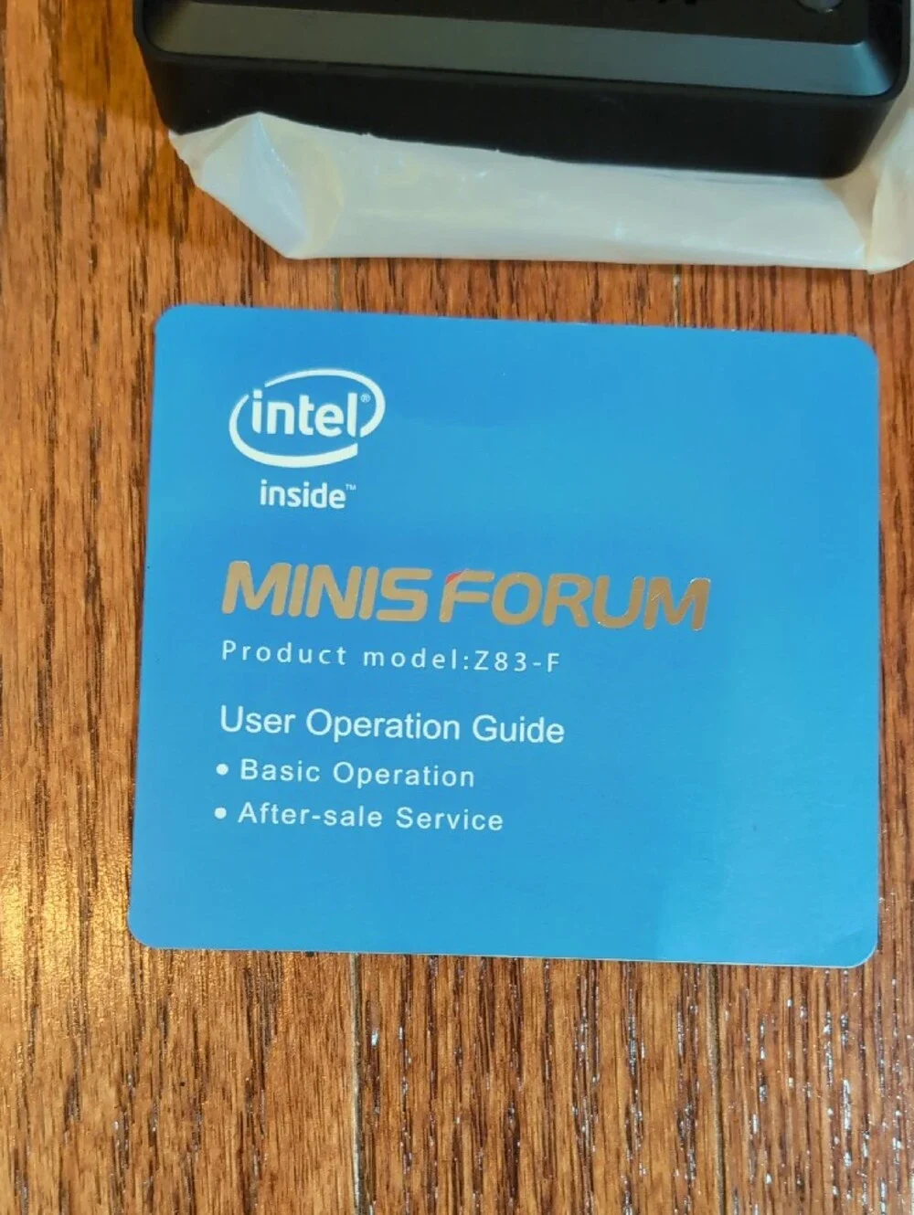 Minis Forum Fanless Mini PC Model #Z83-F with Box Manual + Power Adapter